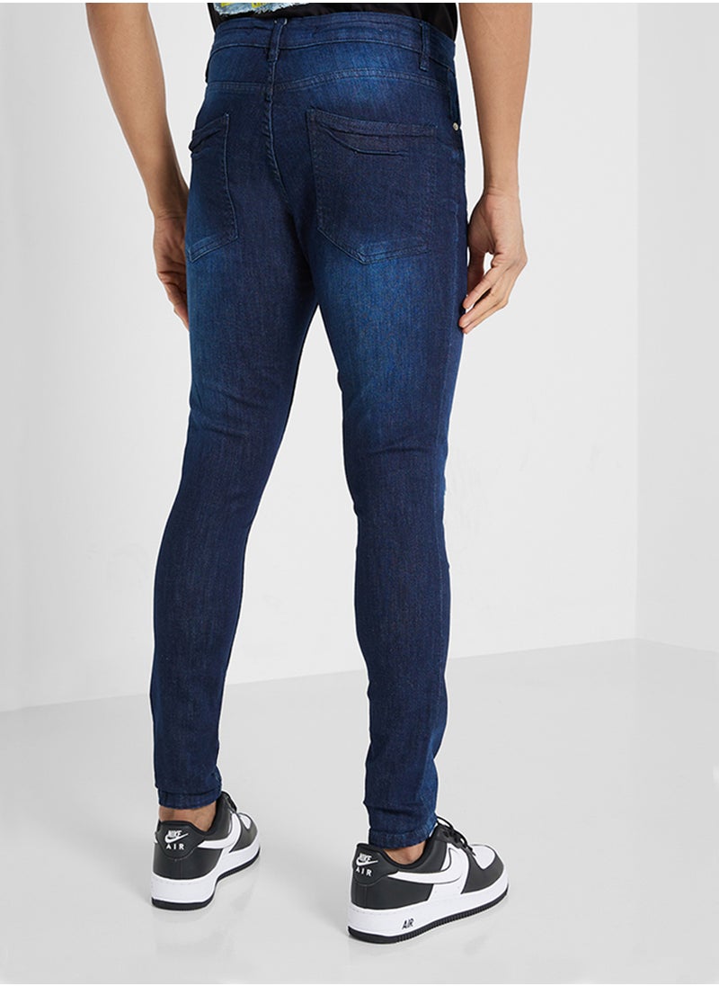 BRAVE SOUL Denim Skinny Fit  Ripped Jeans  - Image 3