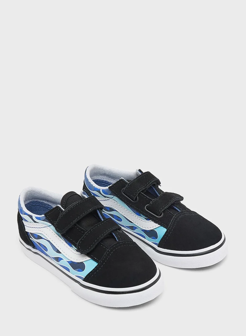 VANS Kids Unisex Camo Flame Old Skool Sneakers