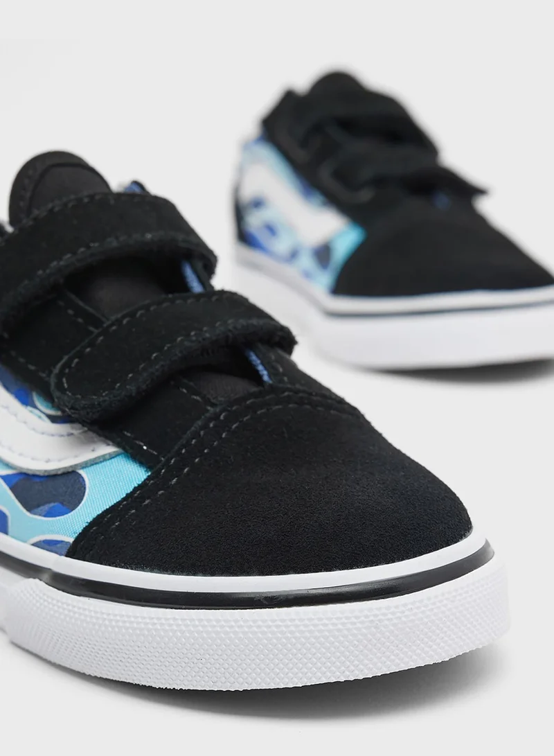 VANS Kids Unisex Camo Flame Old Skool Sneakers