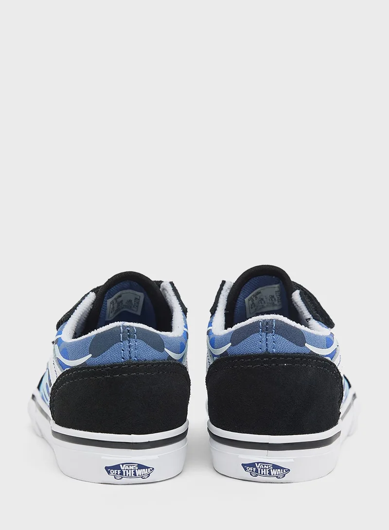 VANS Kids Unisex Camo Flame Old Skool Sneakers