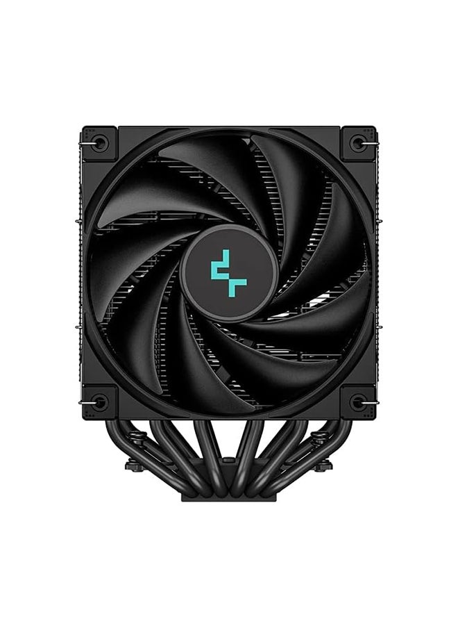 DEEPCOOL مبرد وحدة المعالجة المركزية DeepCool AK620 ZERO Dark All Black Edition، سرعة المروحة 500-1850 دورة في الدقيقة، تدفق الهواء 68.99 قدم مكعب في الدقيقة، المحمل الديناميكي للسائل 260 وات، LGA2066/2011-v3/2011/AM5/AM4، أسود R-AK620-BKNNMT-G-1  - Image 5