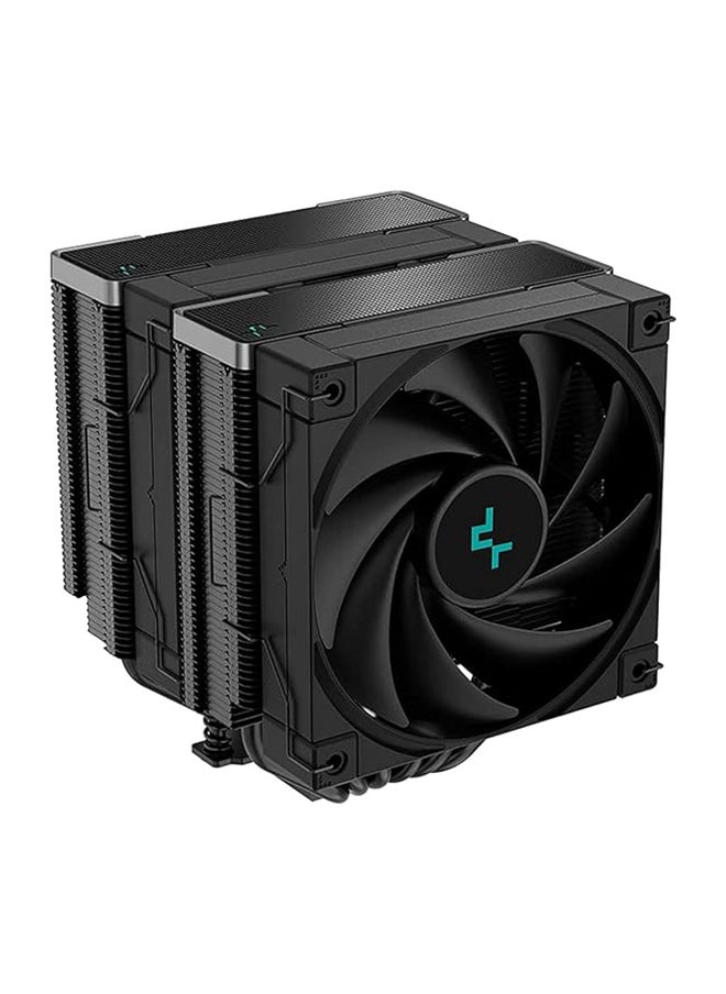 DEEPCOOL مبرد وحدة المعالجة المركزية DeepCool AK620 ZERO Dark All Black Edition، سرعة المروحة 500-1850 دورة في الدقيقة، تدفق الهواء 68.99 قدم مكعب في الدقيقة، المحمل الديناميكي للسائل 260 وات، LGA2066/2011-v3/2011/AM5/AM4، أسود R-AK620-BKNNMT-G-1  - Image 2