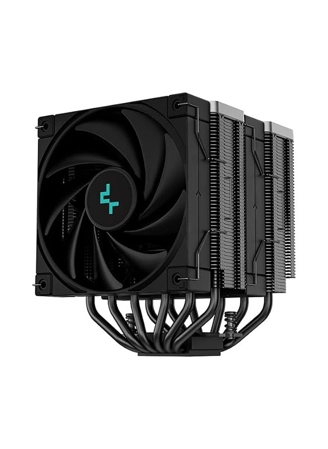 DEEPCOOL مبرد وحدة المعالجة المركزية DeepCool AK620 ZERO Dark All Black Edition، سرعة المروحة 500-1850 دورة في الدقيقة، تدفق الهواء 68.99 قدم مكعب في الدقيقة، المحمل الديناميكي للسائل 260 وات، LGA2066/2011-v3/2011/AM5/AM4، أسود R-AK620-BKNNMT-G-1  - Image 3