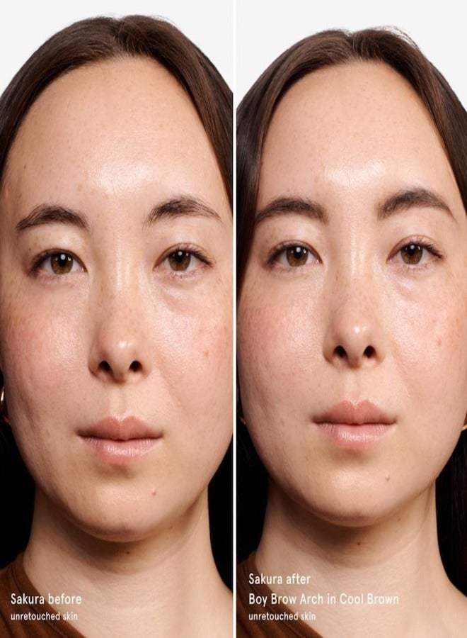 جلوسير أكثر لمعانًا  ولد  دهان الحواجب 2 في 1 طويل الأمد + قلم حواجب - بني بارد، مقاوم للتلطخ، تحديد قابل للبناء عليه - Image 2