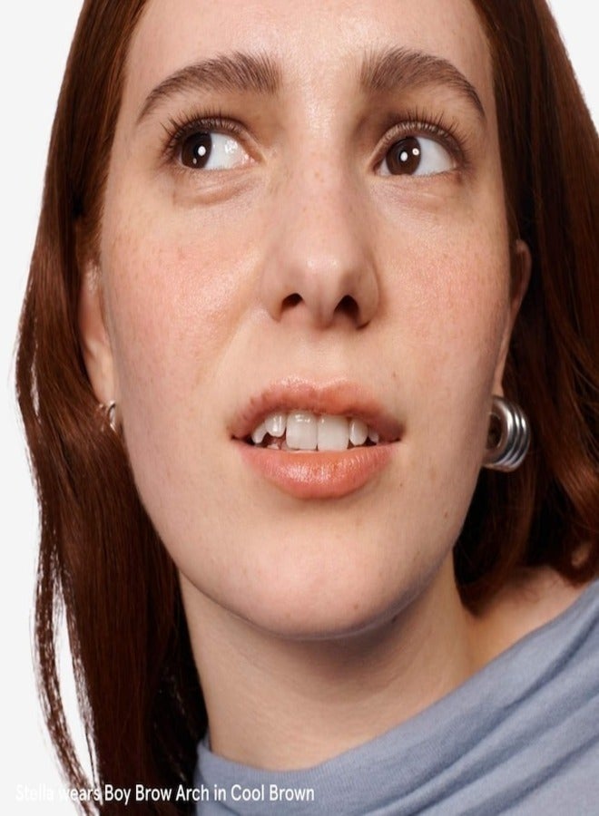 جلوسير أكثر لمعانًا  ولد  دهان الحواجب 2 في 1 طويل الأمد + قلم حواجب - بني بارد، مقاوم للتلطخ، تحديد قابل للبناء عليه - Image 4