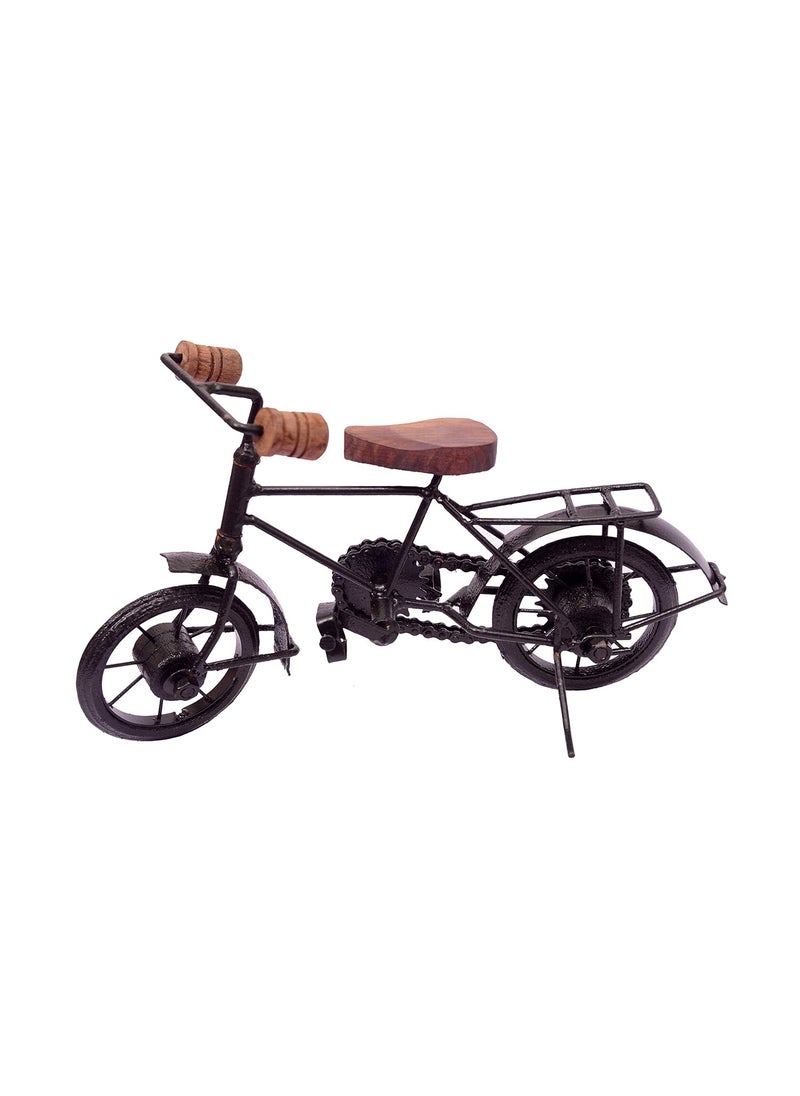 Wudkar WudkarWrought Iron Wooden Home Decorative Cycle Black Best Home Decor Product  - Image 3