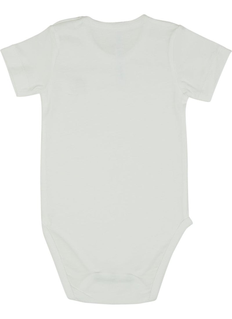 Jrmori - Short Sleeve Basic Body with Shoulder Snaps - Image 1