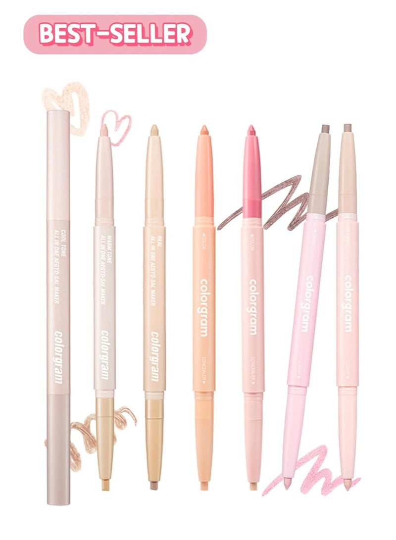 COLORGRAM COLORGRAM Under Eye Highlighter Stick 03 Real Tone | Silky-Smooth Long-Lasting Highlighter & Contouring Stick for Smudge-Proof, Shining Daily Makeup | K-Beauty Face Highlighters & Luminizers - Image 2