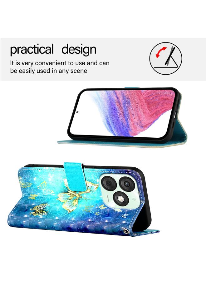 S-TOP Case For Itel A50 3D Painting Horizontal Flip Leather Phone Case - Image 3