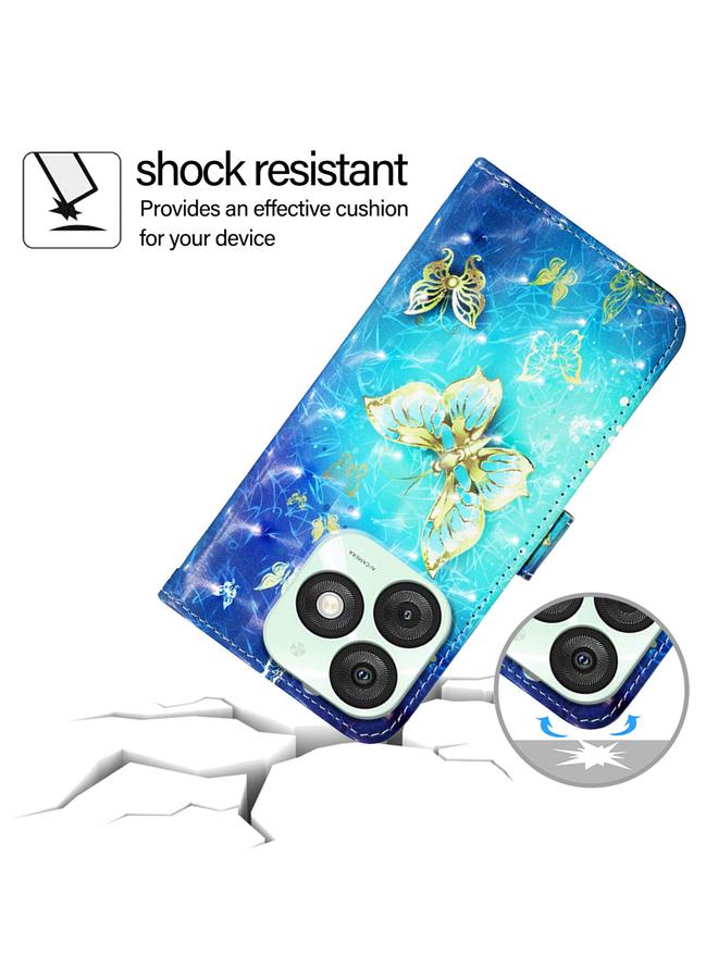 S-TOP Case For Itel A50 3D Painting Horizontal Flip Leather Phone Case - Image 5