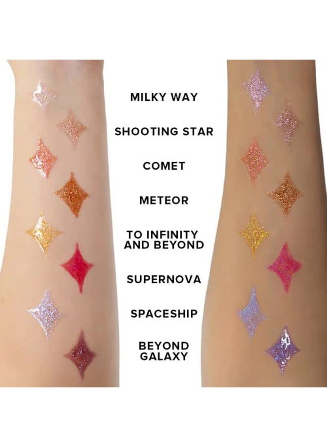 Sistar Star Is Born Holographic Lip Gloss Light Reflective Pearls Ultra Sparkle Non-Sticky Shine 1.5 mL / 0.05 fl. oz. (Comet) - Image 5