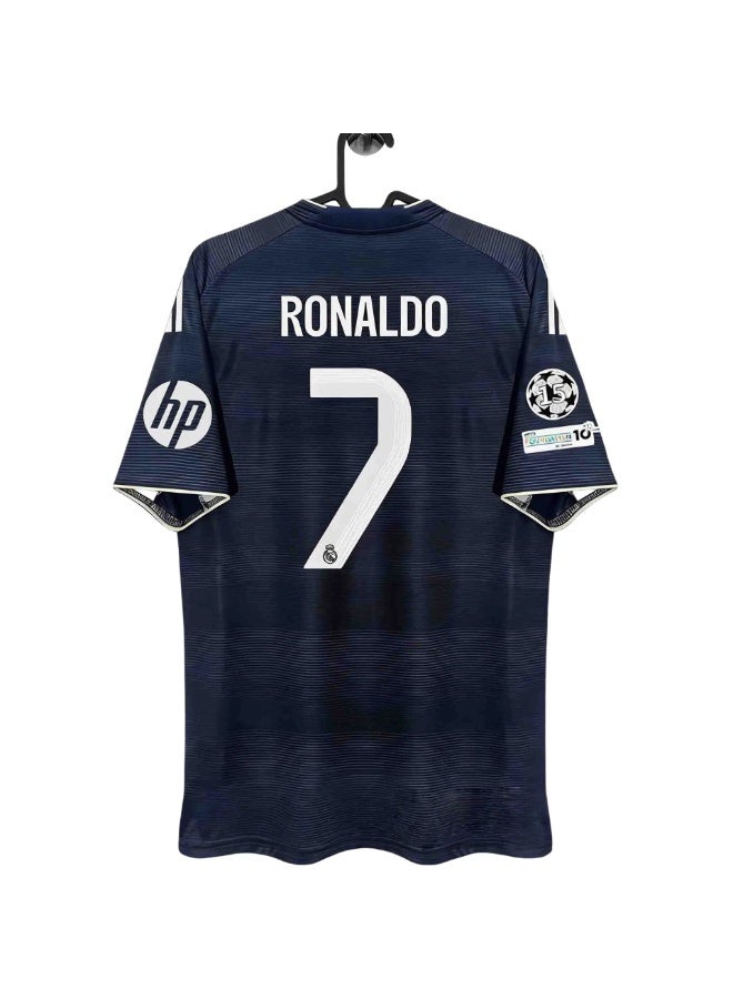 Real Madrid 2025-2026 Real Madrid short-sleeved football uniform #7 RONALDO Champions League away football jersey A gift for fans and friends - Image 1