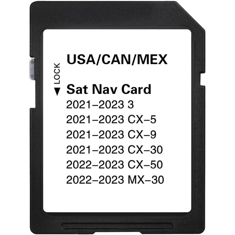 EcoZen Premium Latest Navigation SD Card, Seamless Map Update for CX-5(2021-23), CX-30(2021-23), 3 Hatch/Sedan(2021-23), CX-9(2021-23), CX-50(2022-23), MX-30(2022-23), USA/CAN/MEX, VIN Check Required - Image 1
