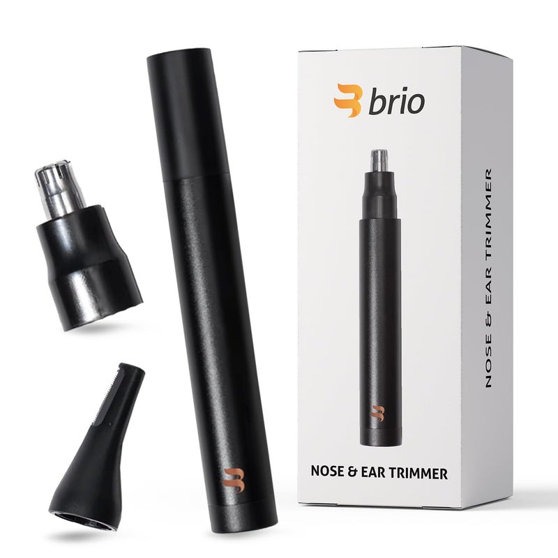 Brio Nose Hair Trimmer for Men, Comfortable Nose Hair Trimmer for Women with Sleek Design, Ear Hair Trimmer for Men Equipped with a 2-Edge Radial Blade - Image 1
