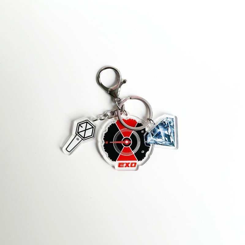 bp pink ink straykids iu twice AE itzy same three-piece keychain key pendant peripheral exo1
