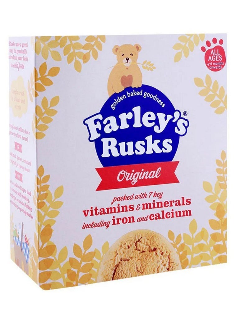 Farley'S Rusks Original Contains 7 Vitamins Minerals Iron & Calcium 6 Months Onwards 300G - Image 2