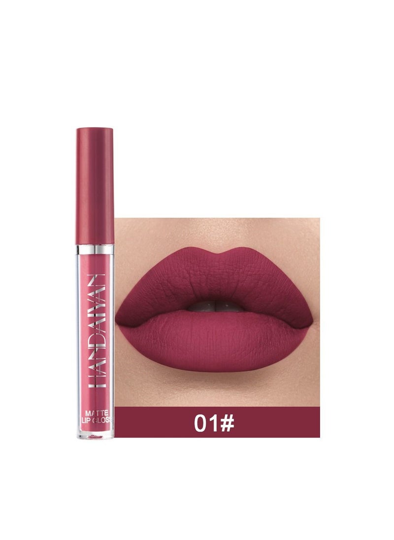 Handaiyan Lipstick Matte Liquid Lipsticks Makeup For Women Velvet Long Lasting Waterproof Highly Pigmented Colour Quick-Drying, Smudge-Proof, Nourishes, Conditions,Ultra Soft Moisturizes  - Image 1