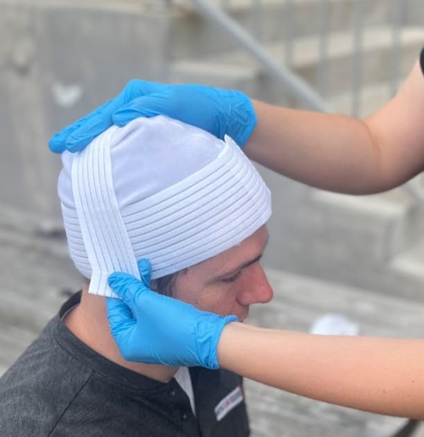 Rescue Essentials First Aid Trauma Cap Emergency Head Bandage - Image 3