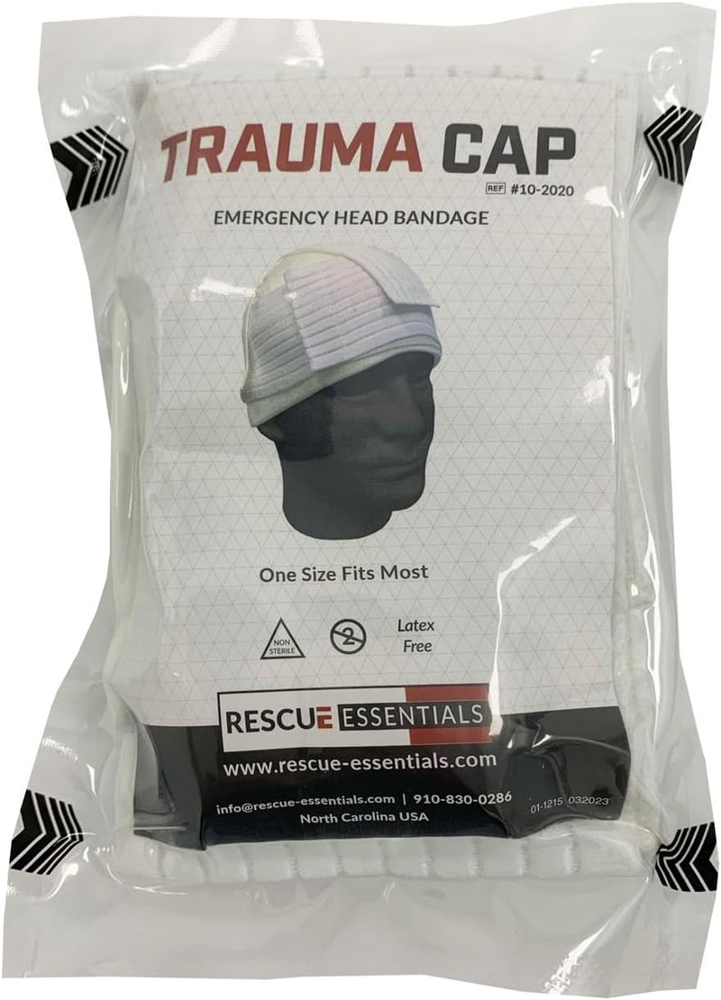 Rescue Essentials First Aid Trauma Cap Emergency Head Bandage - Image 1