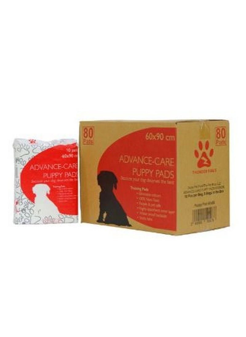 Thunder Paws Advance Care 60x90cm Puppy Pads Value Pack 80pads  - Image 1