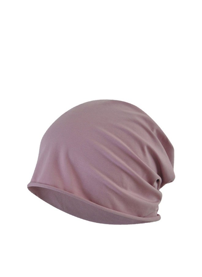 NIBEMINENT - Fashionable Rolled Hem Cotton Single-Layer Hat Beanie Hat Free Size - Image 1