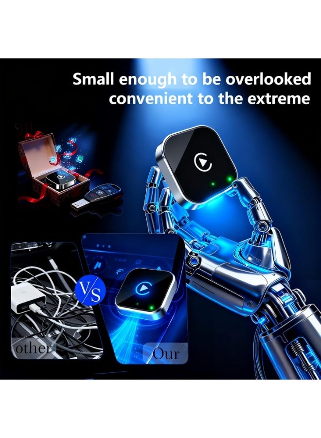 Wireless Car Adapter - Fast Auto Connect Plug & Play Mini Device for Seamless Navigation, Music & Hands-Free Driving - Image 4