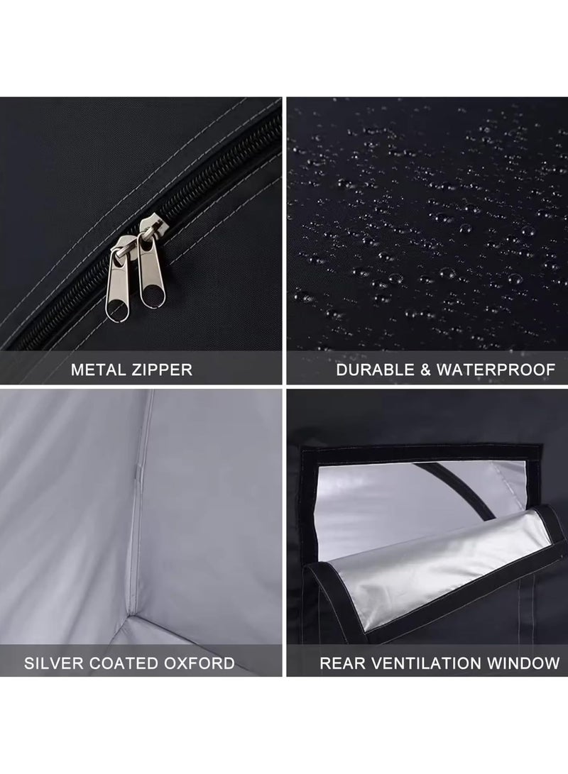 Generic Portable Bike Tent With Bag Storage Shed – Waterproof Fabric & Reinforced Alloy Bracket Ideal For Garage Outdoor Camping And Garden Bicycle Shelter.  - Image 5