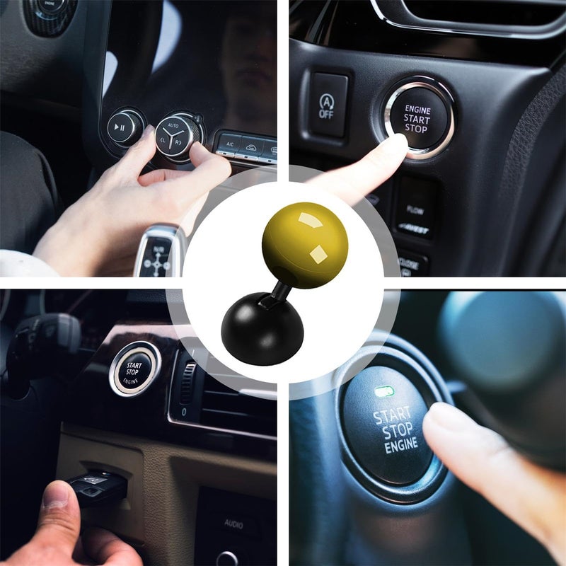 Car Push to Start Button Rocker, Car Push to Start Button, Push Start Button Cover, Car Engine Start-Stop Button Joystick, Car Start Button Cover Decorative Accessories - Image 4