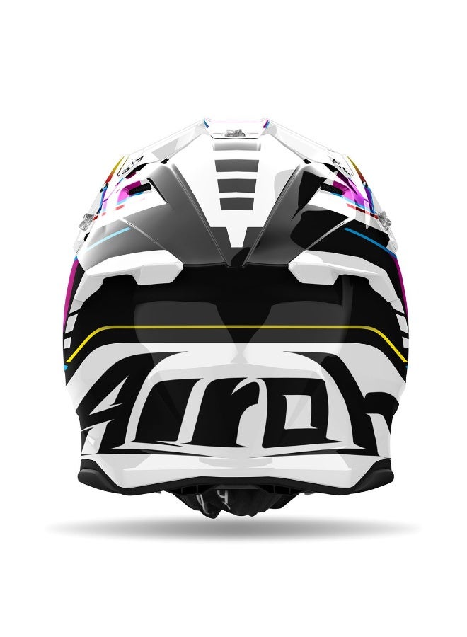 Airoh Motocross Helmet AIROH Twist 3 Rainbow Glossy Helmet - Image 3