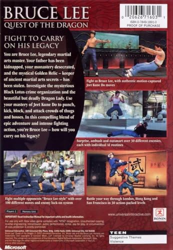 XBOX Bruce Lee Quest of the Dragon - Image 3