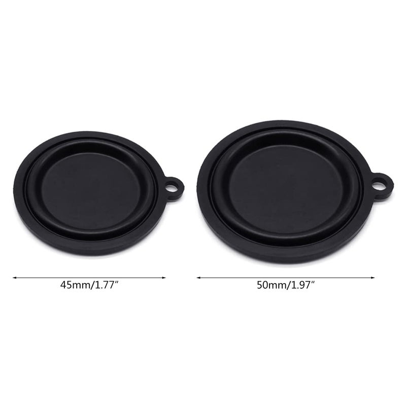 10 Pieces Professional Water Heater Pressure Diaphragm Accessories OD 45mm Black - Image 5