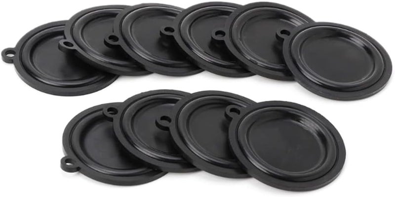 10 Pieces Professional Water Heater Pressure Diaphragm Accessories OD 45mm Black - Image 1