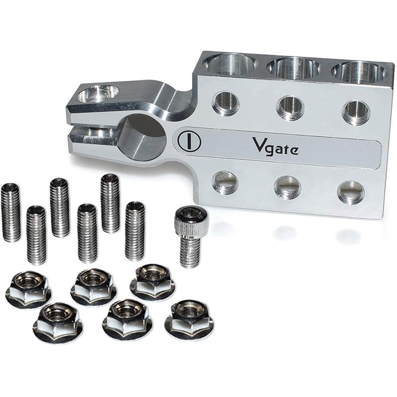 في جايت Vgate Lead Acid Battery Terminal Clamps, 8AWG up to 4/0(XL) AWG Gauge, 12-Way Connectors, Positive and Negative (+/-)(Pair) for SAE/DIN/EN Tapered Top Post - Image 4