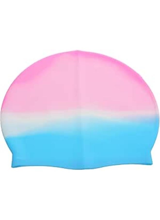 Silicone Swim Cap Modern Design To Add More Beauty For Unisex - Multi Color 