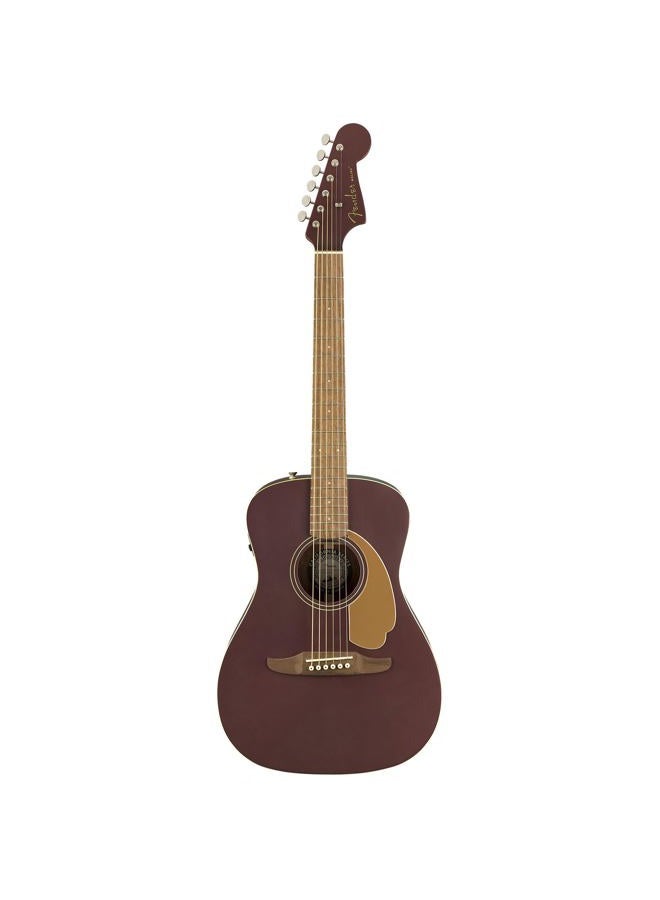 FENDER Malibu Player Acoustic Electric Guitar, Burgundy Satin, Walnut Fingerboard - Image 1