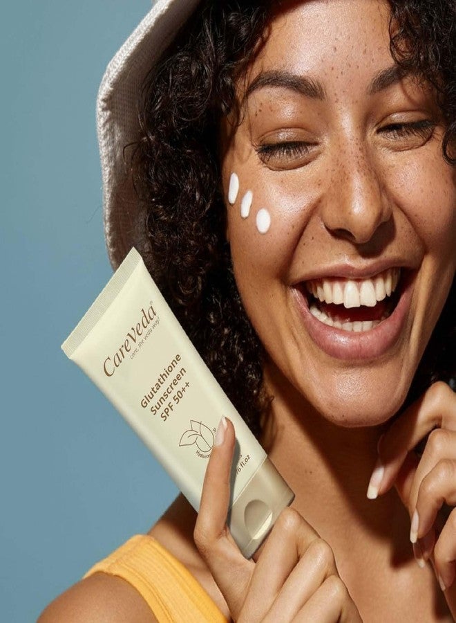 كير فيدا واقي الشمس CareVeda Glutathione SPF 50++ غني بحمض الهيالورونيك وحمض الكوجيك لجميع أنواع البشرة 50 جم - Image 5