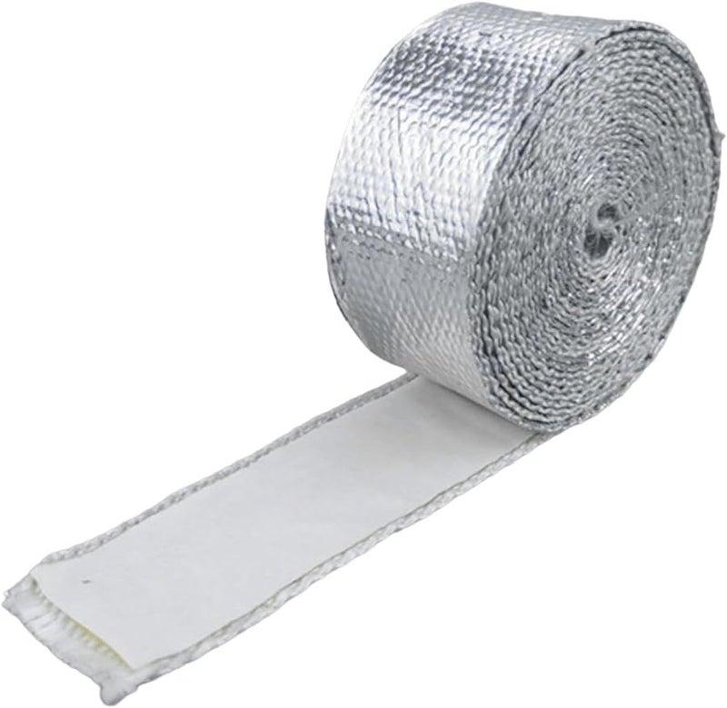 Aluminum Foil Fiberglass Heat Insulation Self Adhesive Reflective Tape 2mmx50mmx5m - Image 2
