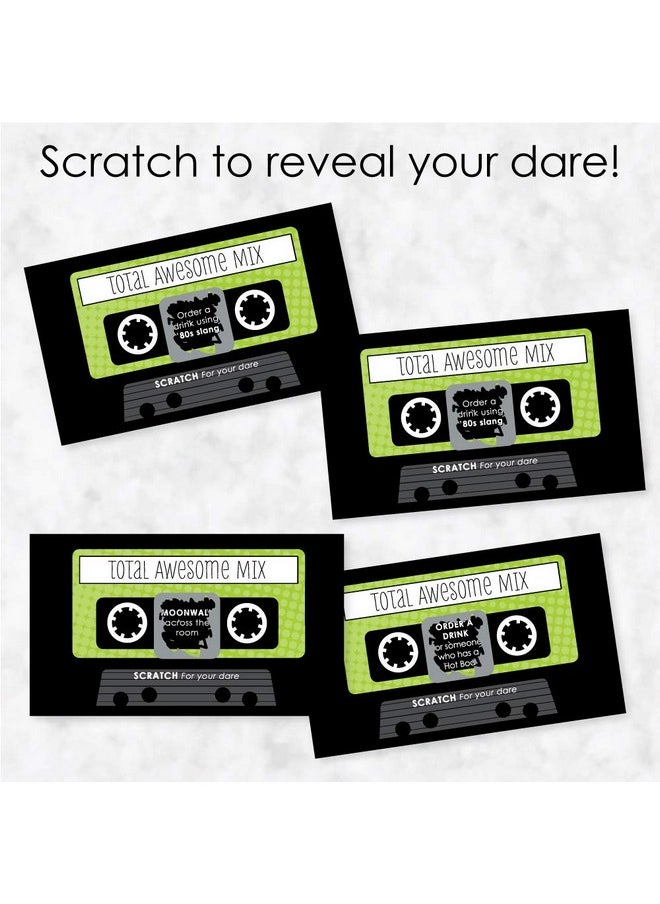 Big Dot of Happiness Big Dot of Happiness 80's Retro - Totally 1980s Party Game Scratch Off Dare Cards - 22 Count  - Image 3