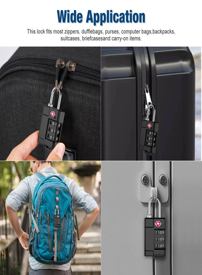 Cantor TSA Approved Cable Luggage Locks Plastic 4PCS - Image 5