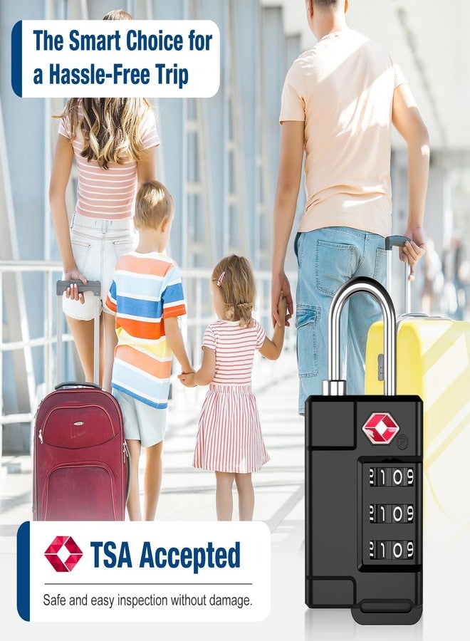 Cantor TSA Approved Cable Luggage Locks Plastic 4PCS - Image 3
