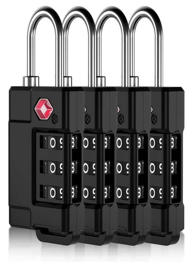 Cantor TSA Approved Cable Luggage Locks Plastic 4PCS - Image 1
