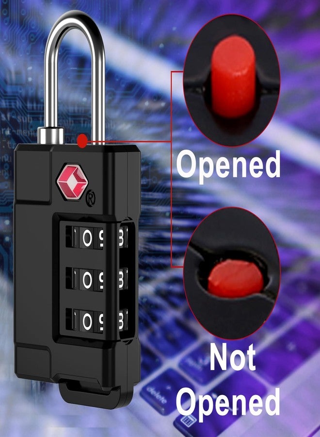 Cantor TSA Approved Cable Luggage Locks Plastic 4PCS - Image 4