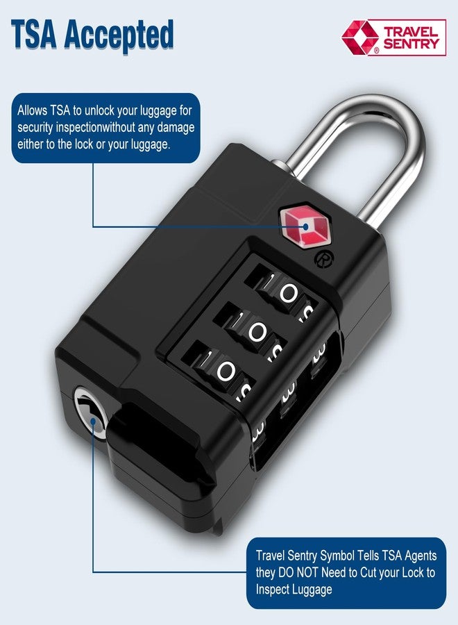 Cantor TSA Approved Cable Luggage Locks Plastic 4PCS - Image 2