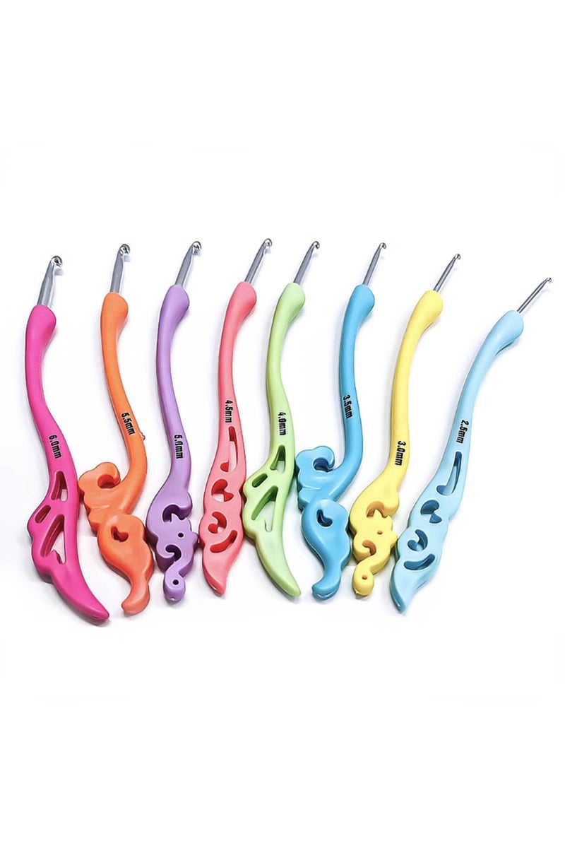 erorex Vintage Soft Handle Aluminum Crochet Hooks Sweater Scarves Knitting Crochet Needles DIY Weaving K... - Image 5