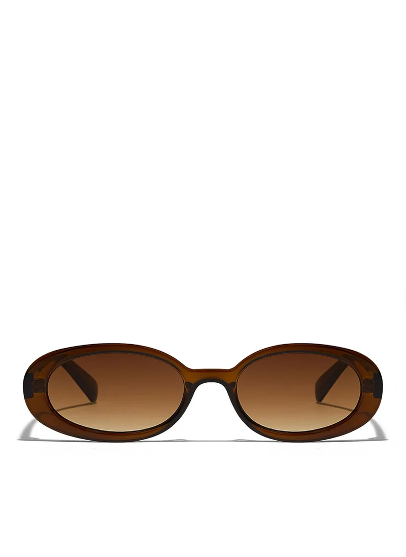 Blackout DREW Women Brown Sunglasses