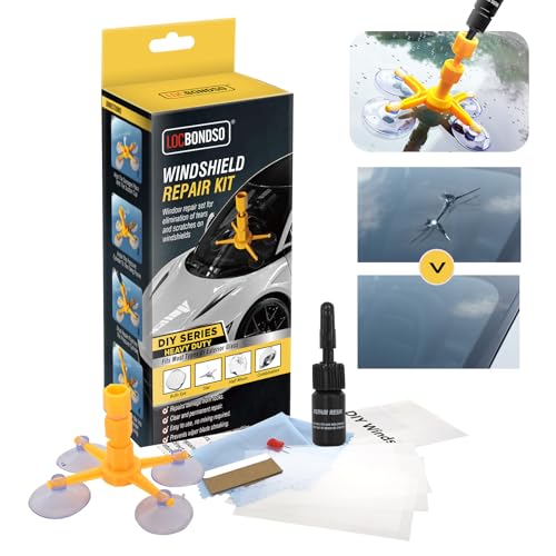 LOCBONDSO Windshield Crack Repair Kit, Glass Repair Kit Windshield, Car Windshield Repair Kit for Chips and Cracks, Quick Fix Star-Shaped Crack - Image 1