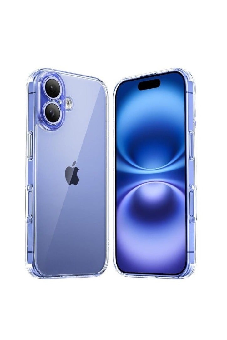 S-TOP Clear Case for iPhone 16 - Drop Protection, Scratch Resistant, Anti-Yellowing with Dual Layer Protection and Slim, Clear Design