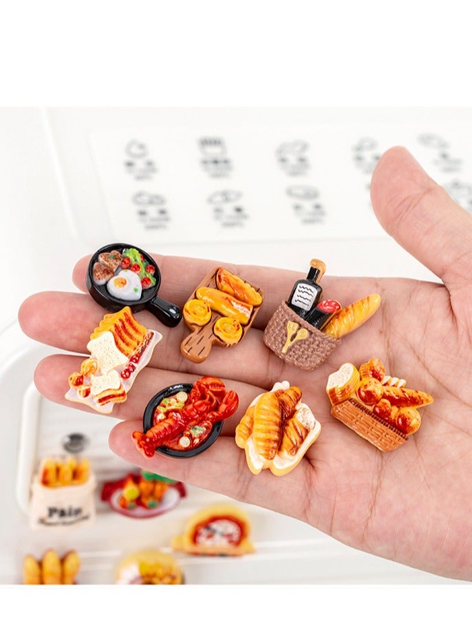 9-Piece Food Shaped Fridge Magnets Set – 3D Resin Refrigerator Stickers for Home & Kitchen Decoration - Image 5