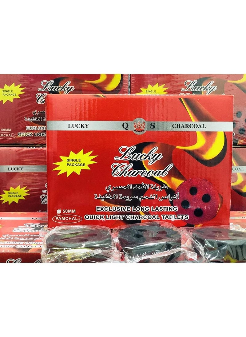 Lucky 300-Pieces Lucky Charcoal Quick Ignite and Long Lasting Incence 50mm Black  - Image 5