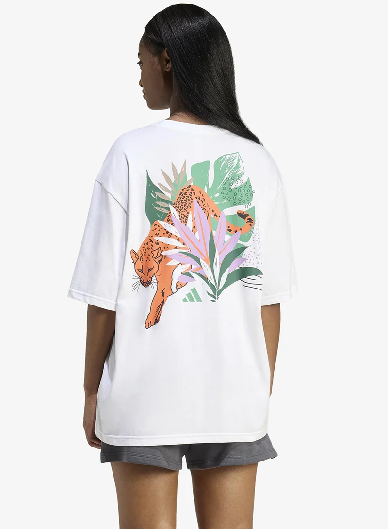 Adidas Animal Oversized Graphic T-Shirt